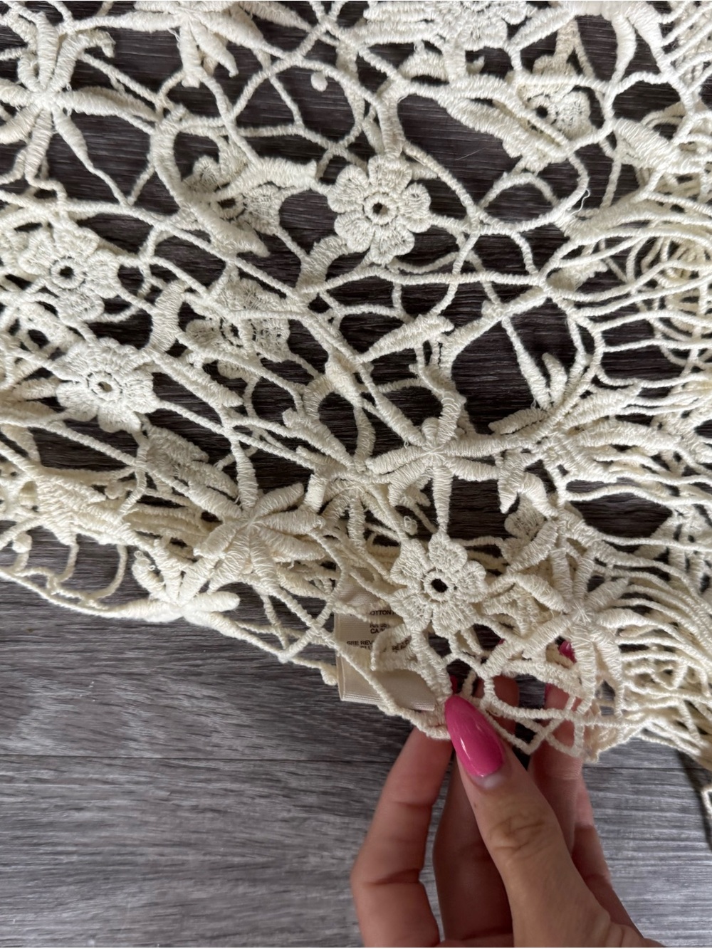 Free People White Lace Crochet Dress | Festival Wear Size M - Picture 3 of 6